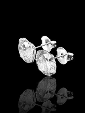 Brinco Zircônia Cristal