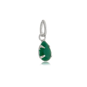 Pingente Gota Verde Esmeralda