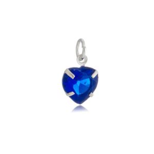 Pingente Coração Azul Caneta