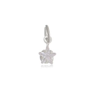 Pingente Estrela Zircônia Cristal